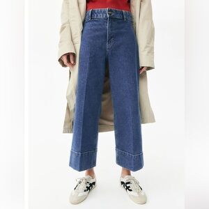 H&M high rise wide leg pants (cropped) Sz 8 or 29